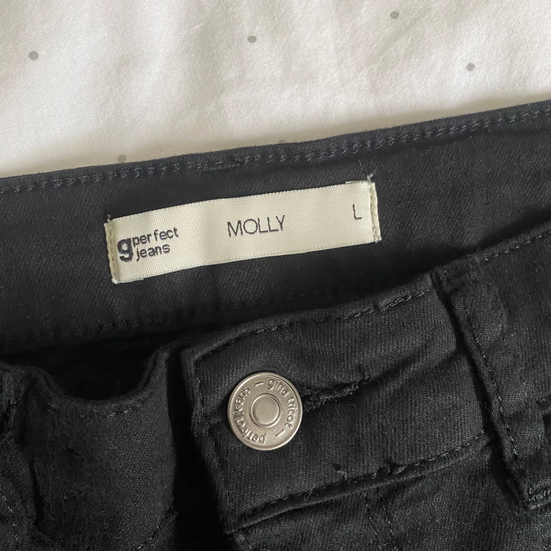 High-Waisted, svarta skinny jeans - 92