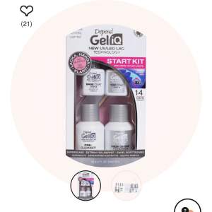 Helt depend gel IQ kit! Använt ca 3 gånger. Nypris 500 kr. Utöver det skickar jag med två färger som har nypris 80kr st, ett i french pink och ett i en mörkgrön färg.  Allt i bra skick!  Allt för 300 kr.