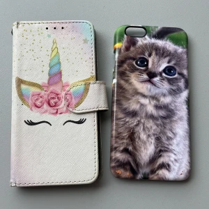 Mobilskal IPhone 6S - Jag säljer mina skal från min gamla mobil som då var iPhone 6S. Jag är inte helt säker på om de passar iPhone 6 men tror det :)) Hör av dig om du är intresserad eller har frågor💙🫶🏼🌸