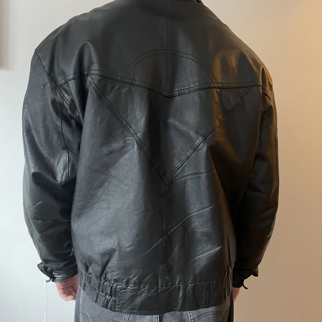 Vintage skinnjacka - 90