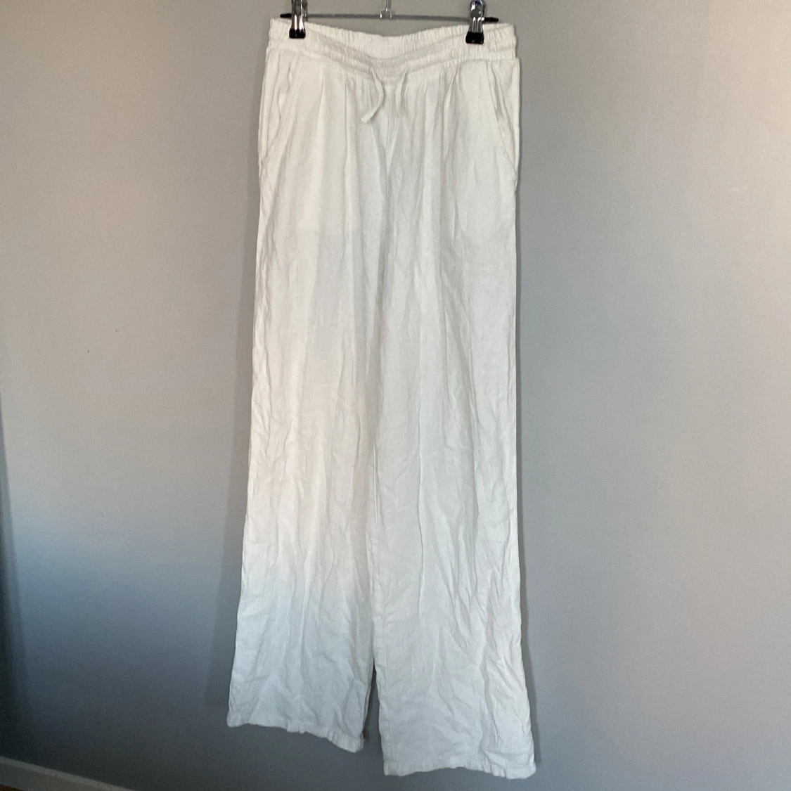Vita linnebyxor - 90