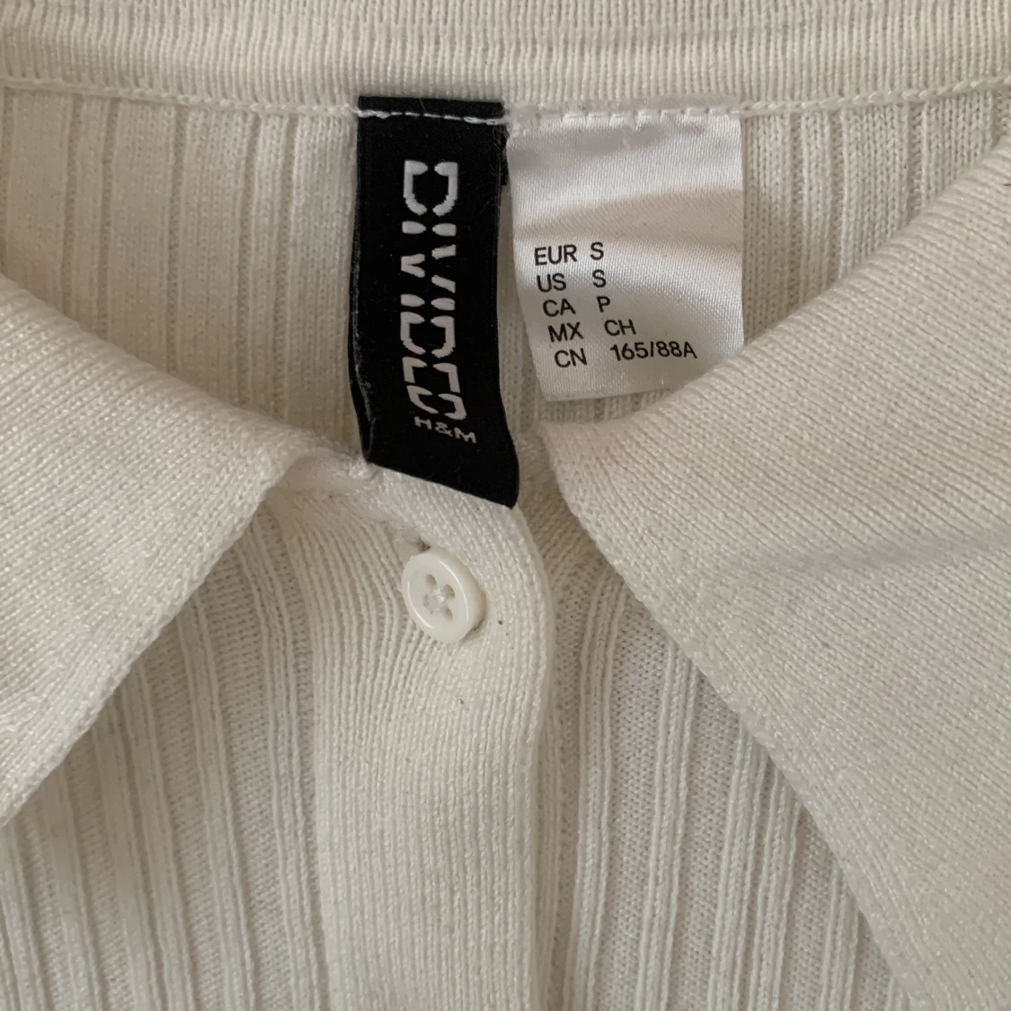 Ribbad t-shirt med krage 🩷 - 91