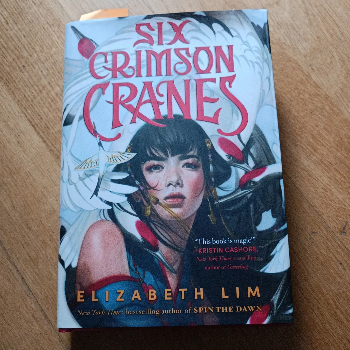 Six crimson cranes bok