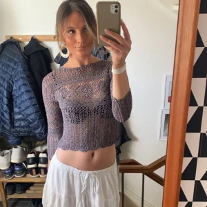 Virkad tröja  - Virkad tröja storlek xs/s  Okänt märke  Fin kvalite i fint skick 