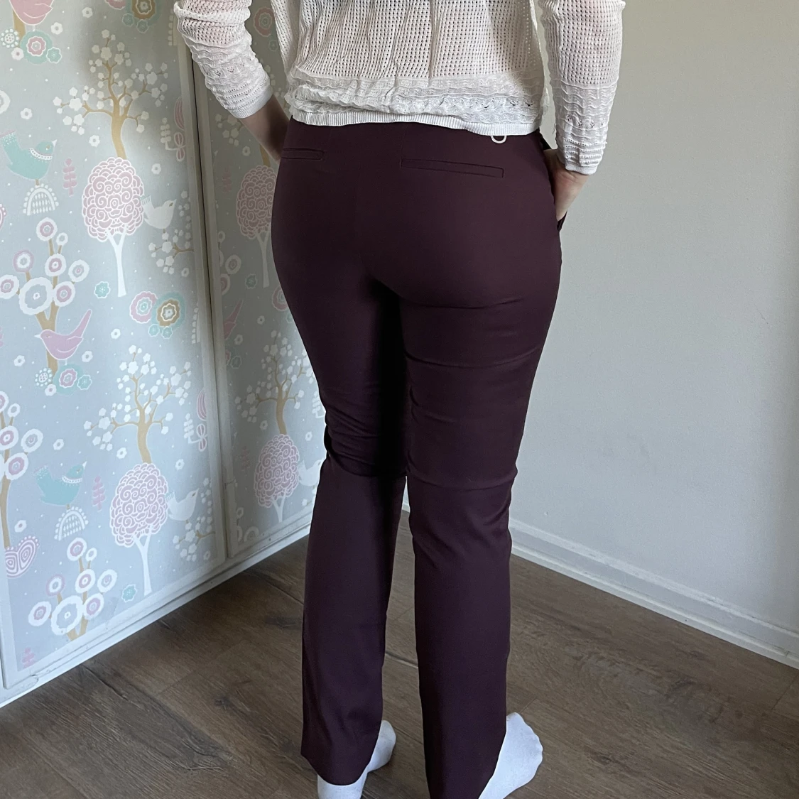 Stockh lm byxor vinröd strl 38 - 90