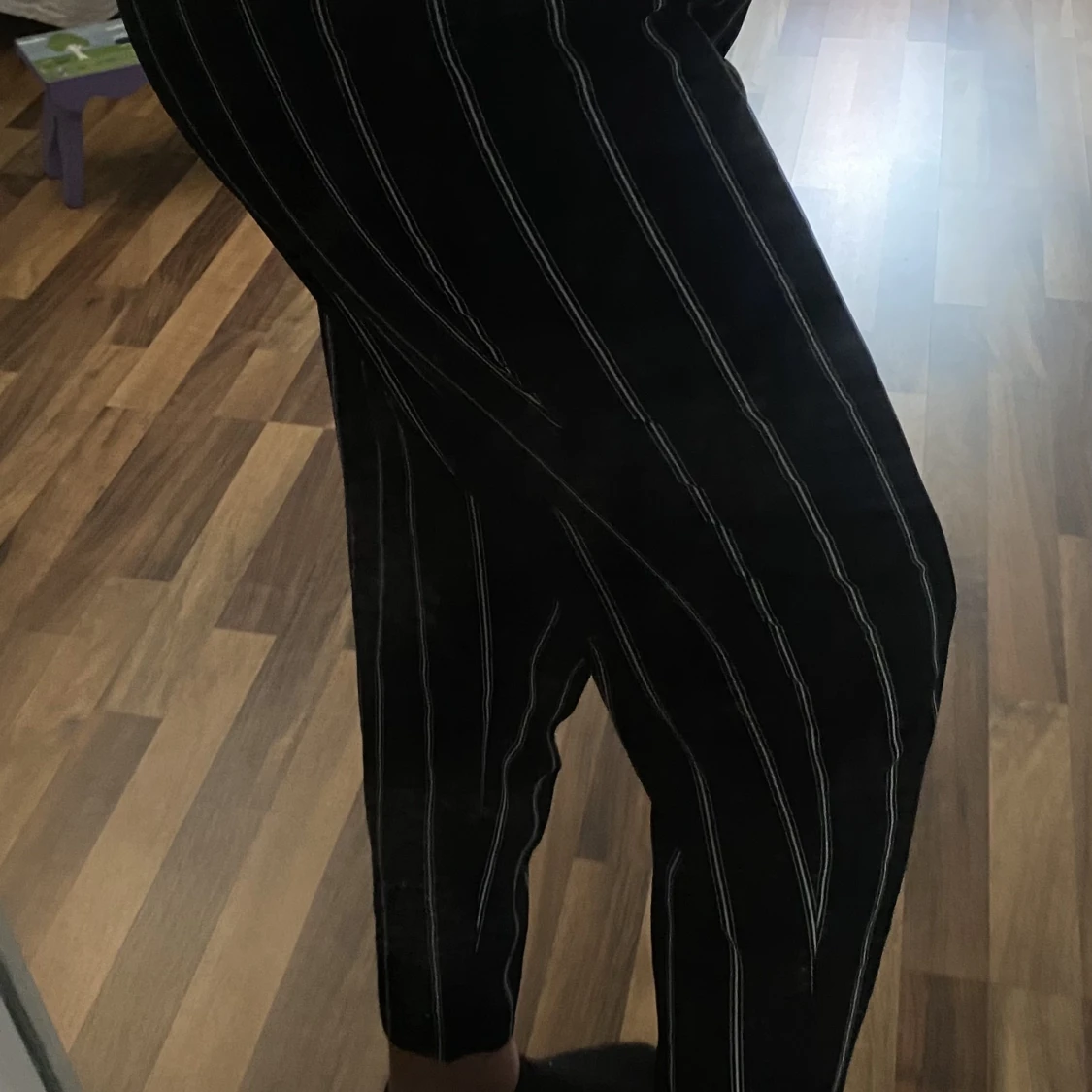 Randiga tygbyxor - 90