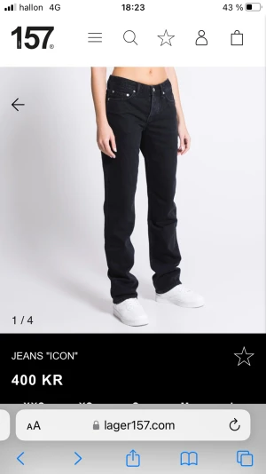 Svarta Jeans - Tvär fina svarta jeans från Lager 157 i stolek S, endast använt några gånger! 🤍230 kr + frakt🤍
