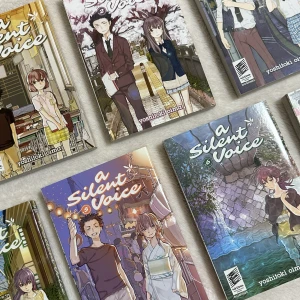 A Silent Voice manga - Selling all 7 volumes at once. Originally bought it as a box set for 779 krona. Language: English. Unfortunately, I lost the box while moving but i’ll make sure the books are neatly packaged before sending. They’re in perfect condition.
