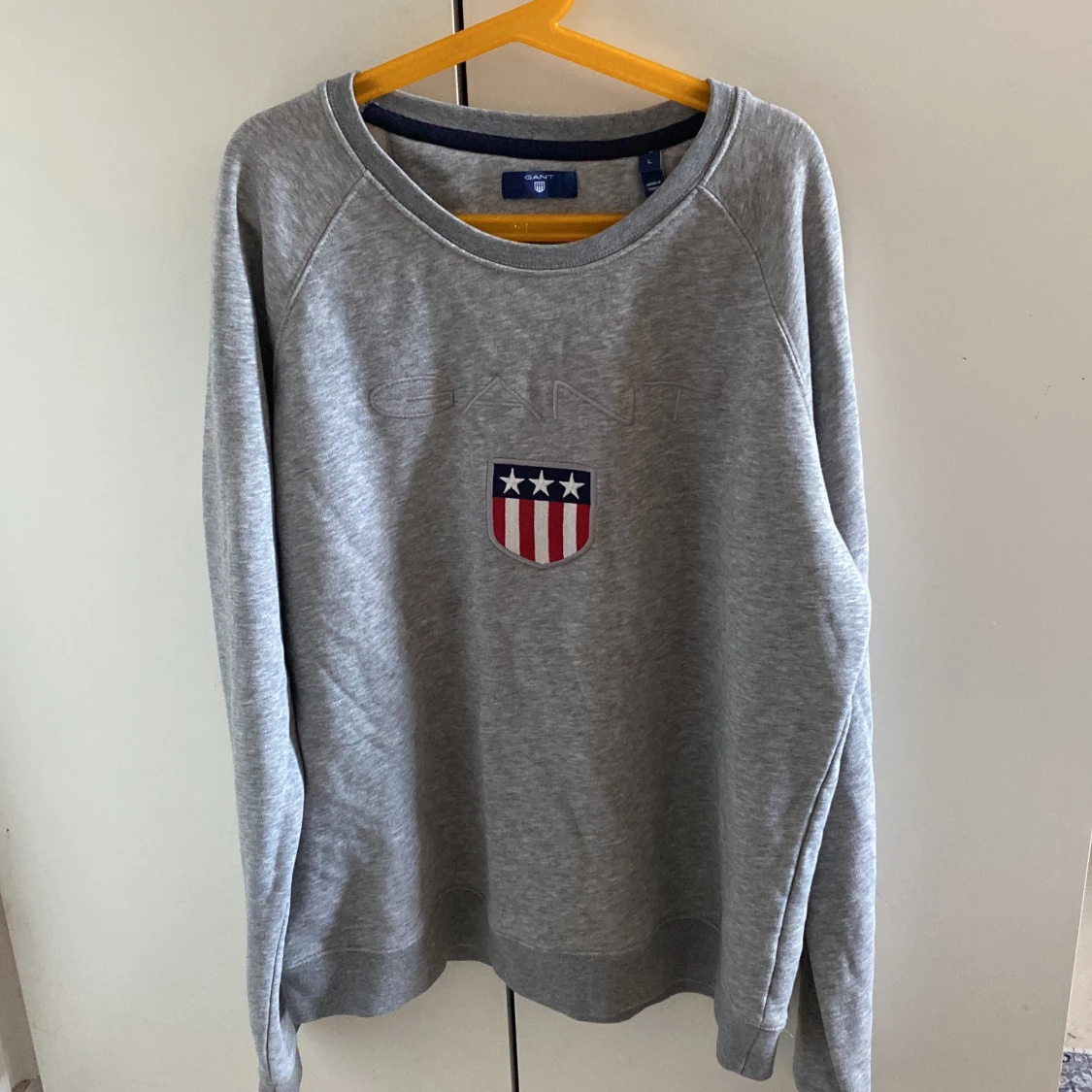 Grå Gant tröja (L) 250kr