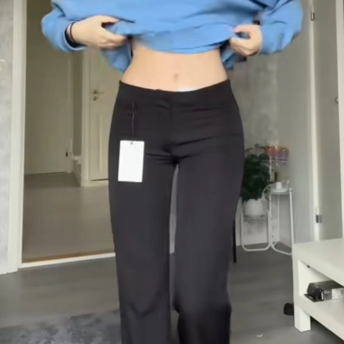 Lågmidjade kostymbyxor 