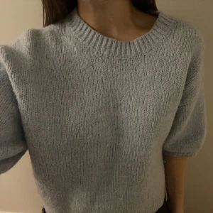 Stickad tröja  - Ljusblå stickad tröja💕💕