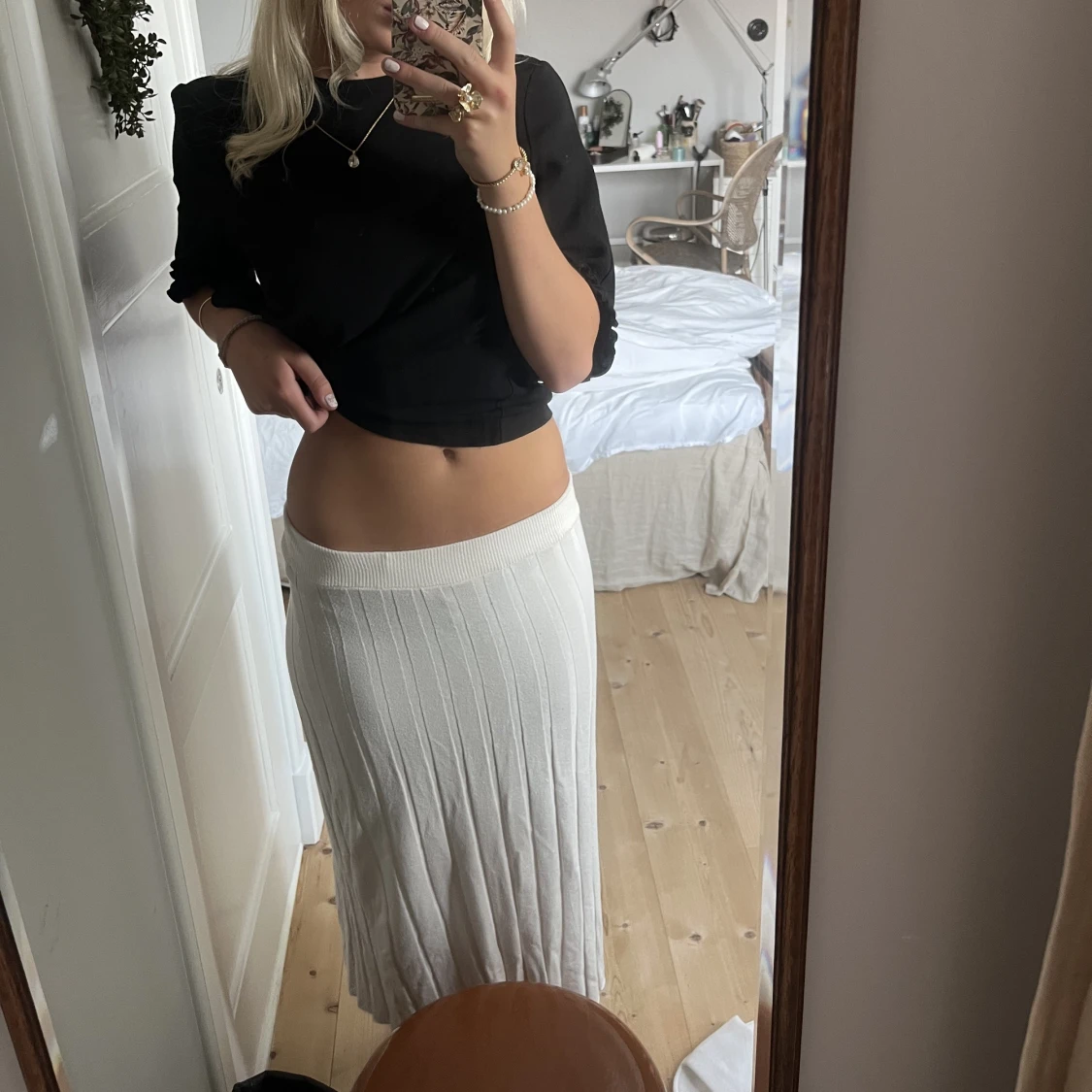 Långkjol benvit - 91