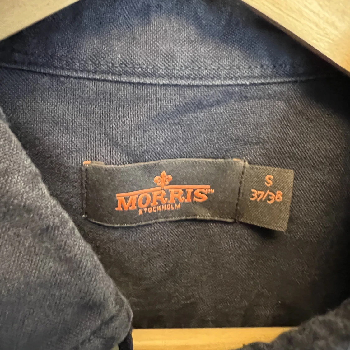 Skjorta, marinblå, Morris, 37/38 (S)  - 91