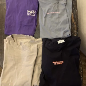 T shirt - 4 relaxed fit t-shirts från HM Stolek S-M Nypris 100kr styck