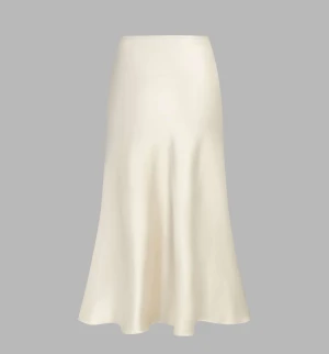 Vit/rose sidenkjol  - Super fin siden/satin kjol! Helt oanvänd!🤩Säljer denna då den tyvärr inte kommit till användning.