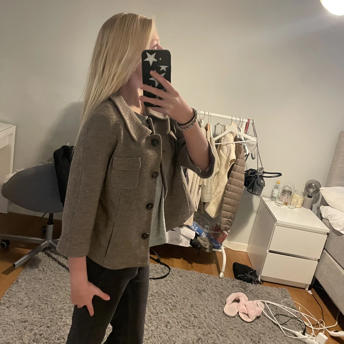 Trekvartsärmad kappa - 90