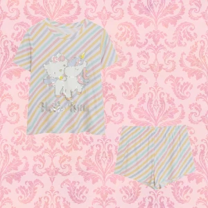 Hello Kitty set från Sanrio, kawaii topp och shorts, y2k set - Nytt/Oanvänt ~ Topp + shorts + 2 hårband 