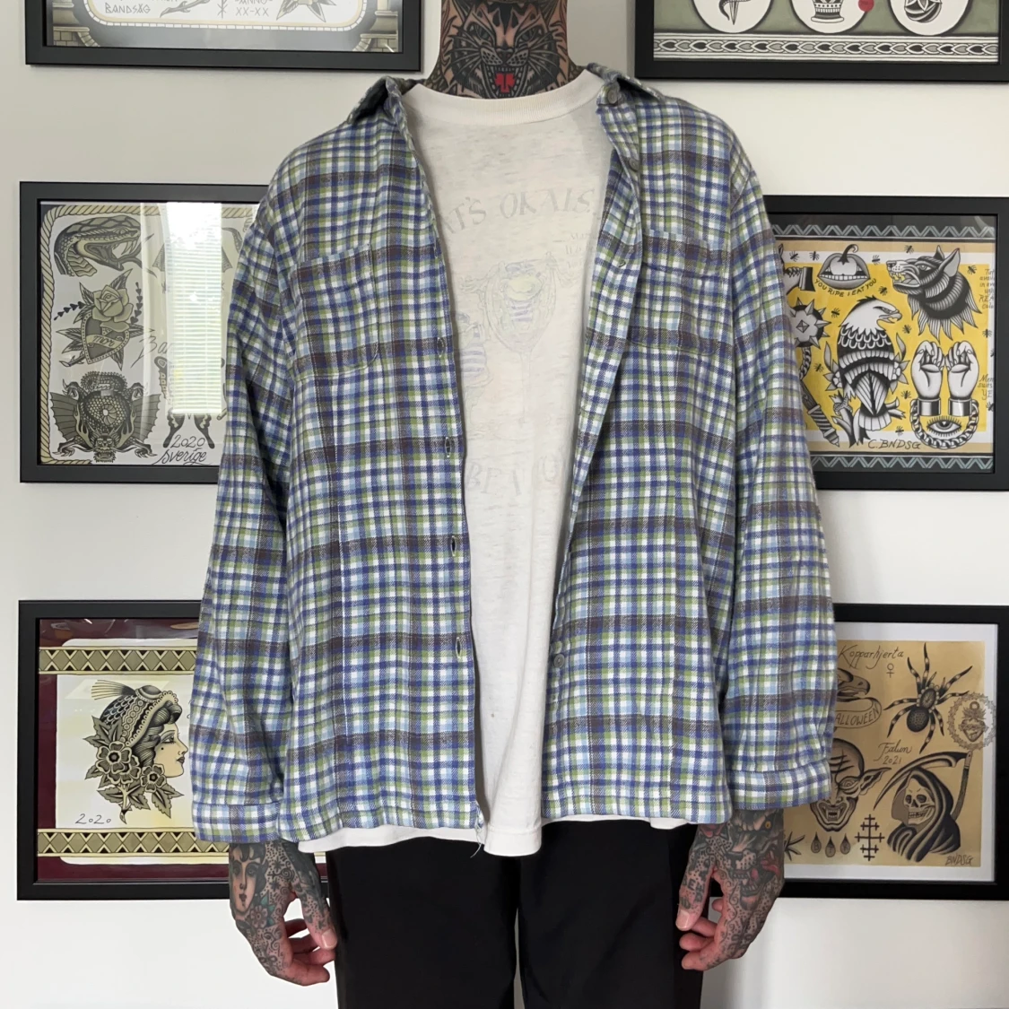 Vintage flanellskjorta