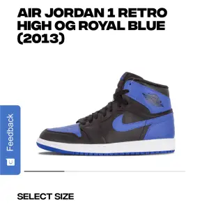 Royal blue Jordans i storlek 36. De är i väldigt bra skick. Hör av er med frågor 