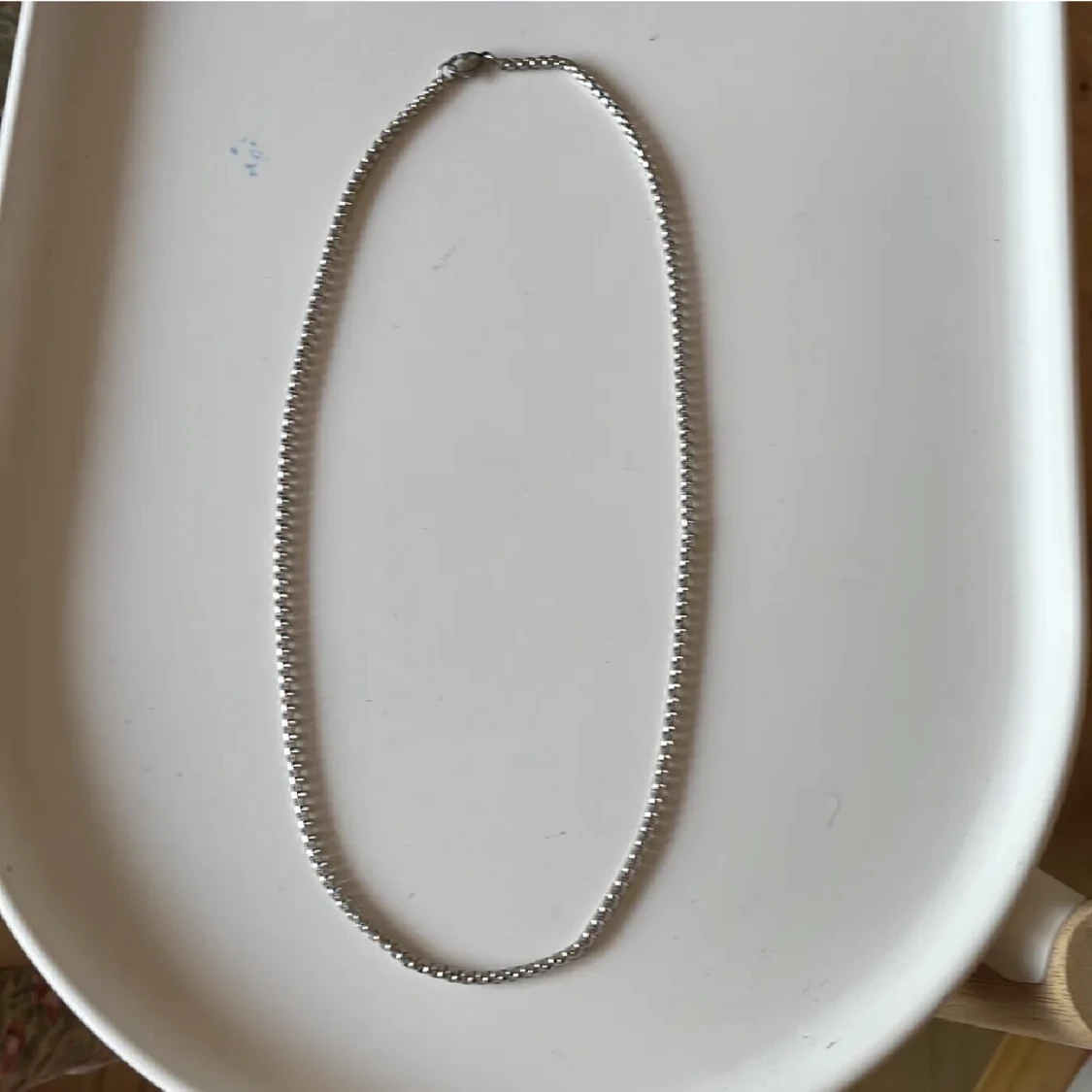 Rostfritt stål halsband - 90