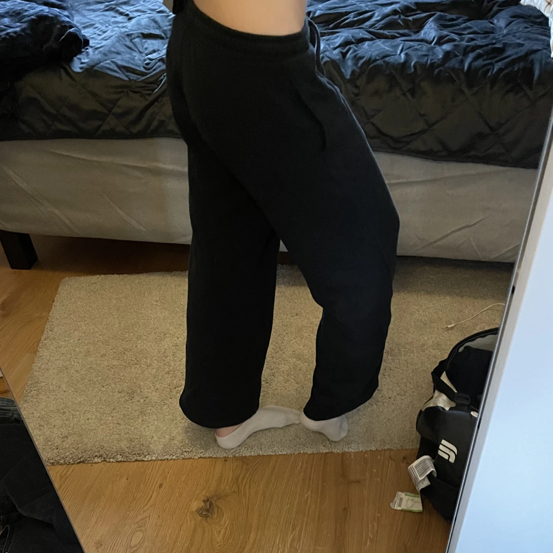 Lågmidjade mjukisbyxor  - 90