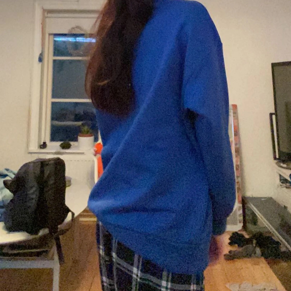 Blå sweatshirt  - 90