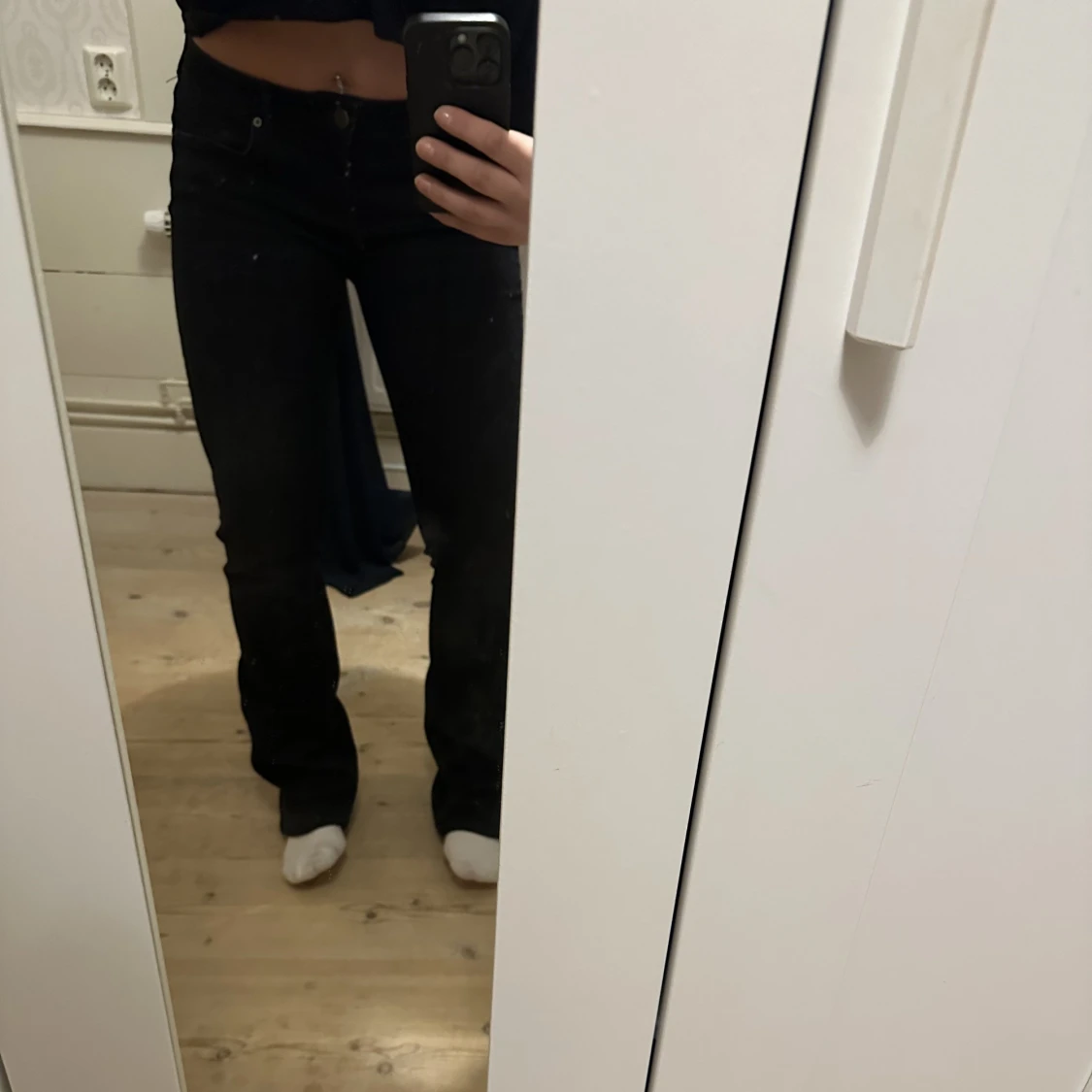 zara jeans lowwaist bootcut - 90