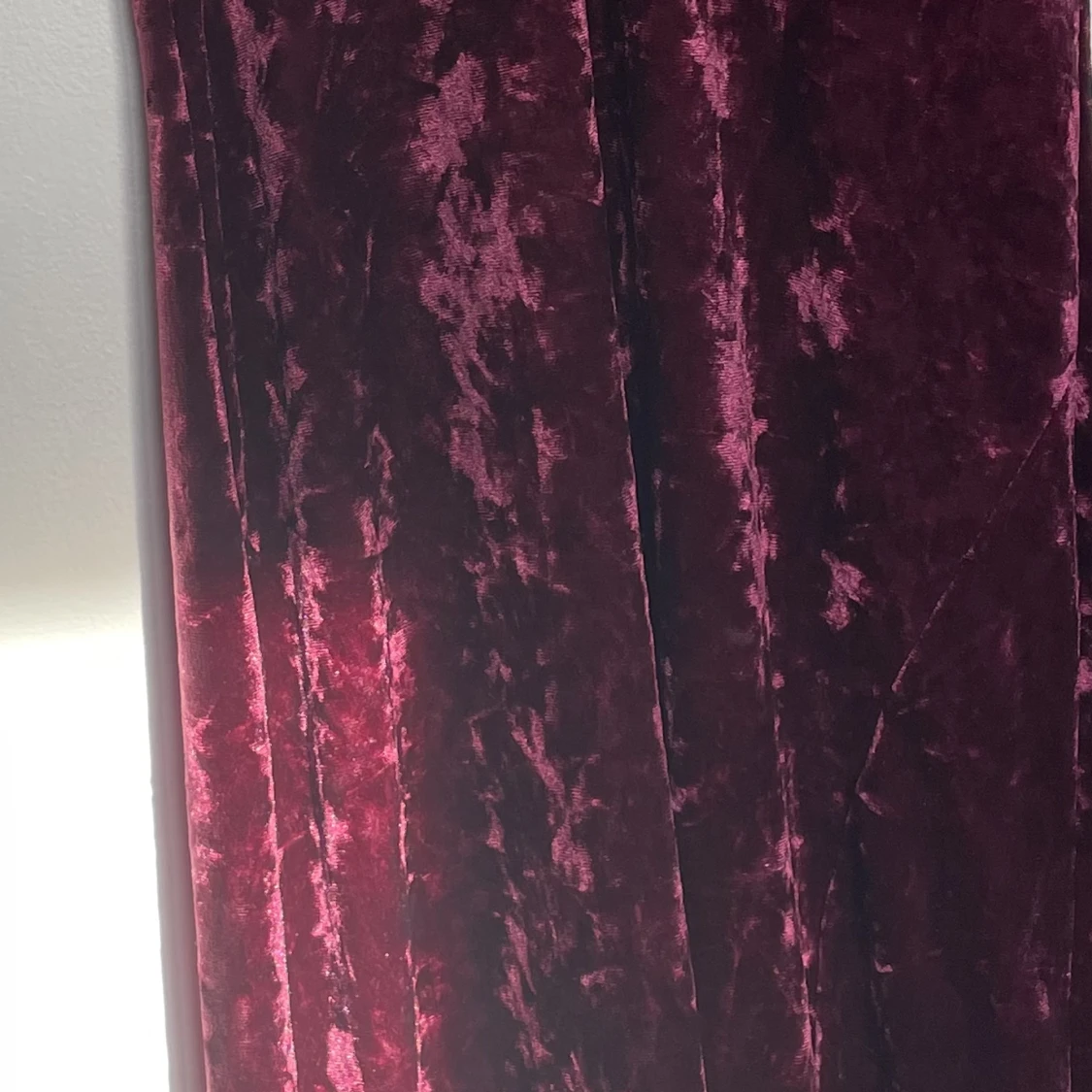 Crushed velvet maxi klänning - 90