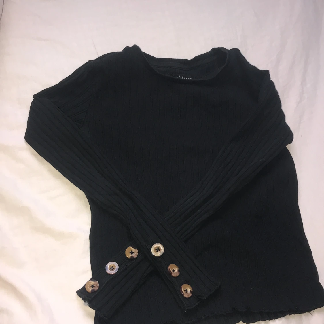 Svart långarmad tight tröja