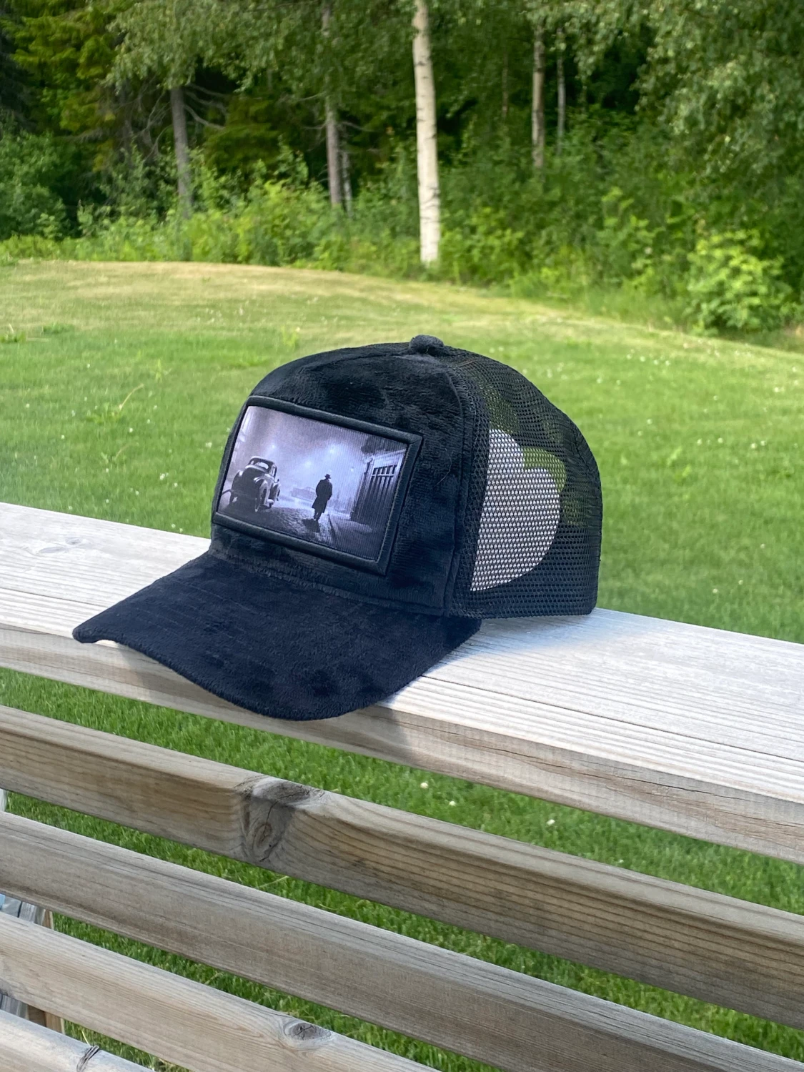 Velvet keps svart - 90