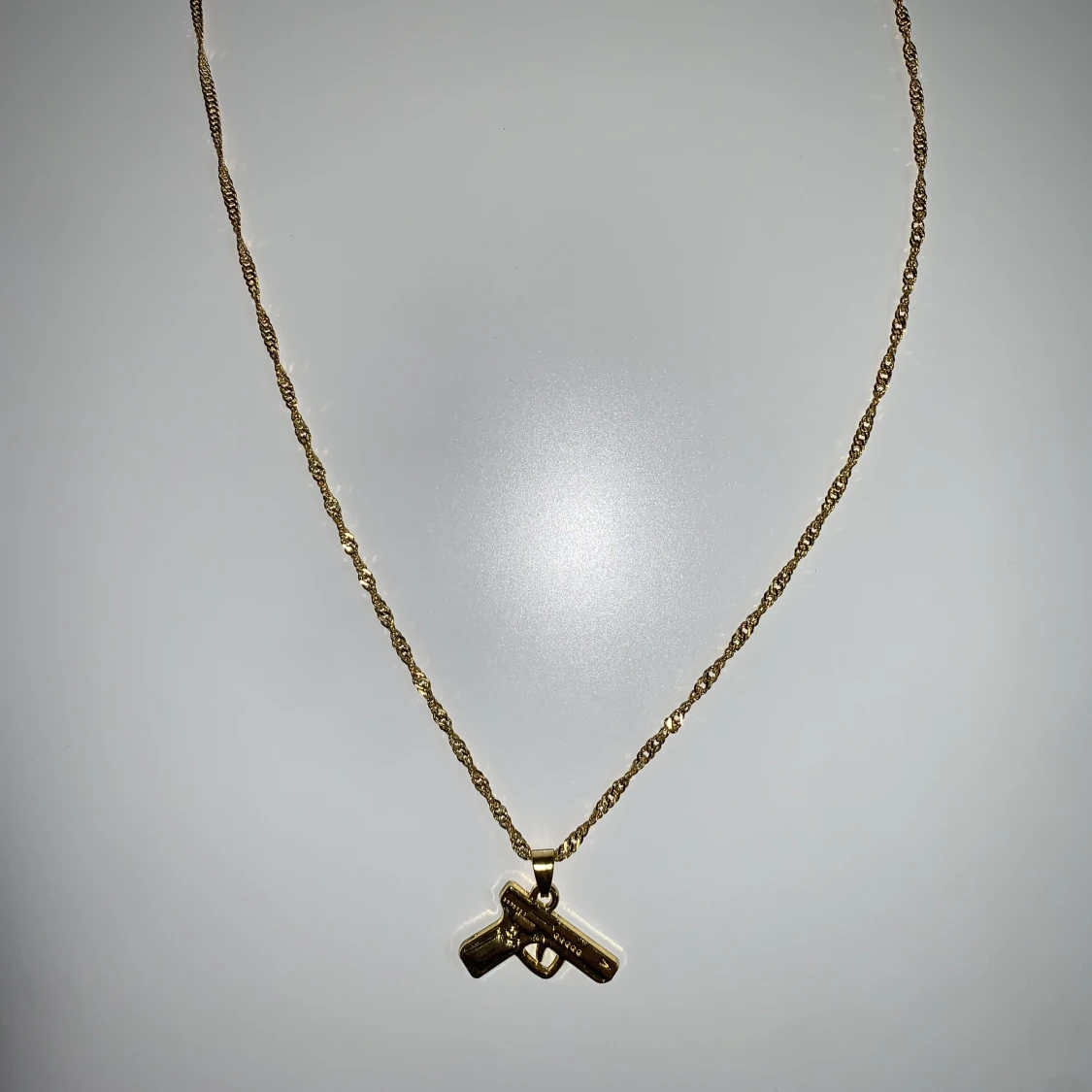 Pistol halsband Stainless steel