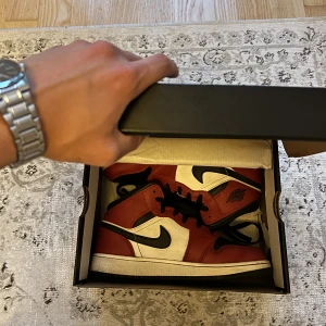 Air jordan 1 mid Chicago Toe/ mid royal (2020) - 2 par jordans i väldeligt bra skick!  Det är storlek 37,5 på Chicago och storlek 44 på royal. Finns ett eget inlägg om dom! 