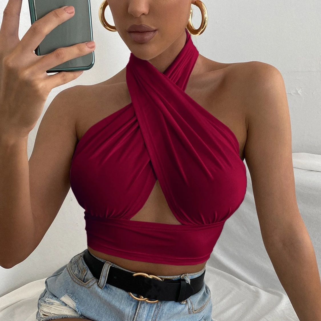 Röd topp i strl XS - 90