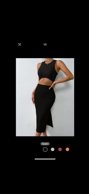 Set med topp o kjol - Beställde detta set från SHEIN, aldrig använt då det satt för tajt på mig. Passar en petite XS