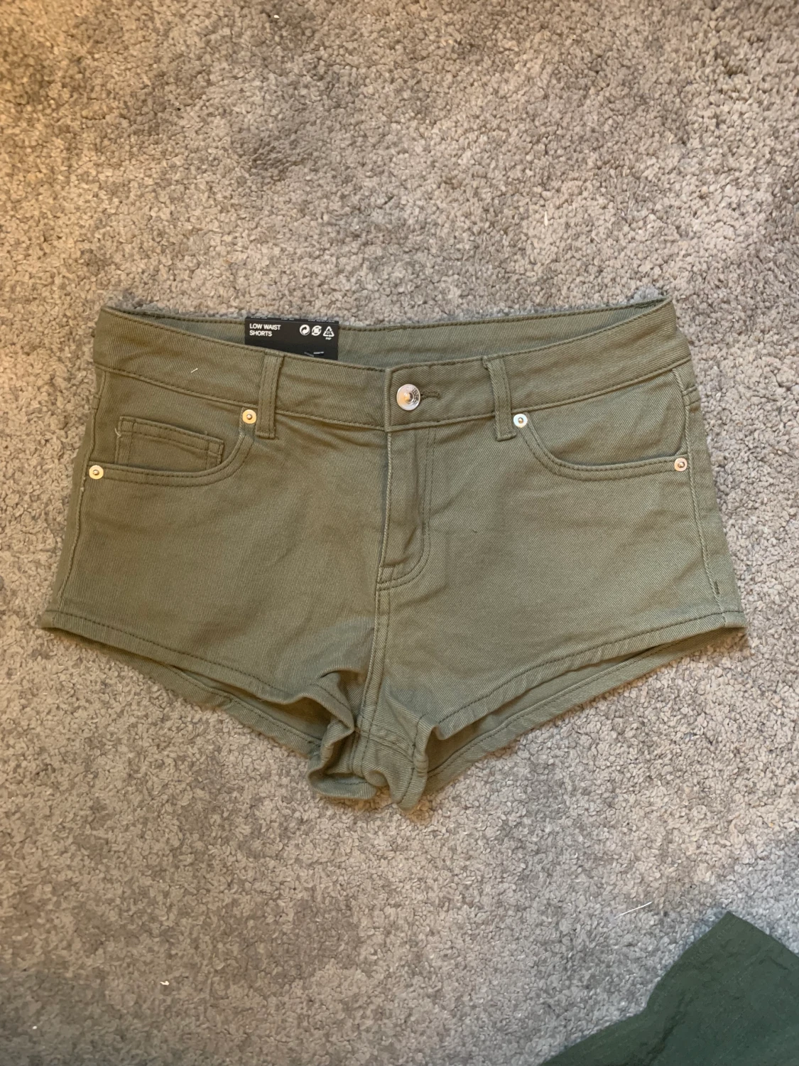 low waist jeans shorts.