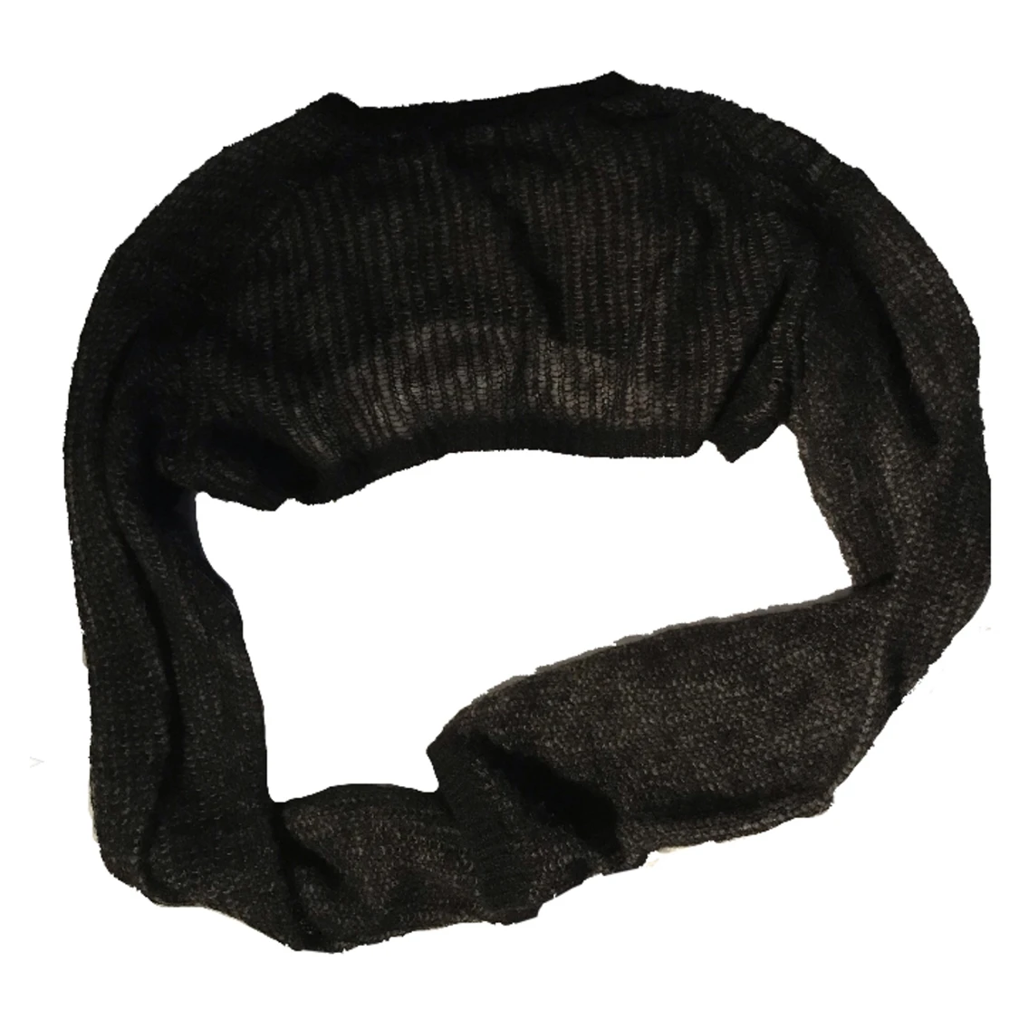 Cropped svart tröja  - 90