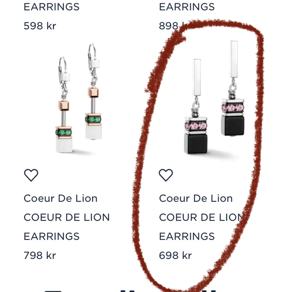 Coeur De Lion örhängen från 2000-talet, de var min mammas. Första bilden är från smyckas hemsida. ❤️. Accessoarer.