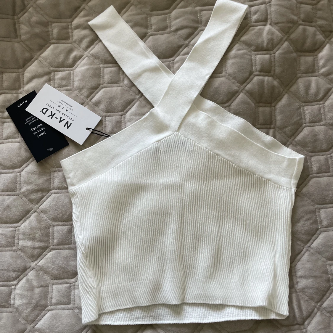 Knitted ribbed singlet  - 90