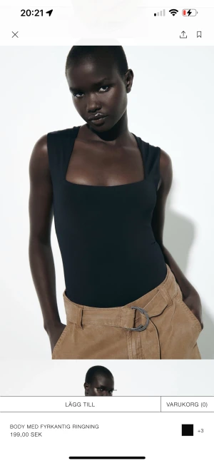 Svart body - Använder aldrig ( oanvänd)