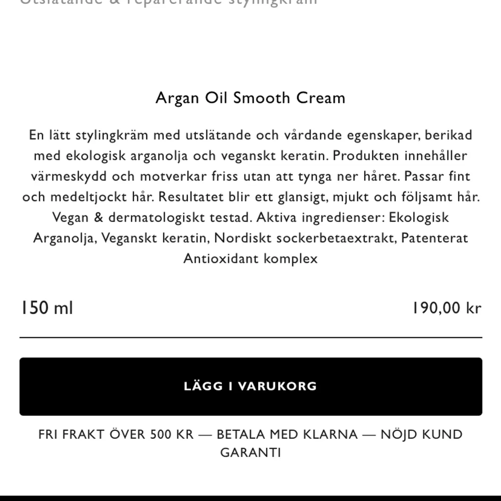 Helt oanvänd Björn Axén värmeskydd+Anti frizz. Doftar super gott😍 Nypris 190kr men säljer för 100🫶🏻. Övrigt.