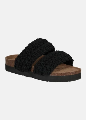 Virkade tofflor NYA - Virkade tofflor från märket Exani. Dämpad mellansula beklädd i äkta läder med en genomarbetad passform. Helt oanvända. Passar stl 38-39. Ordpris 600kr