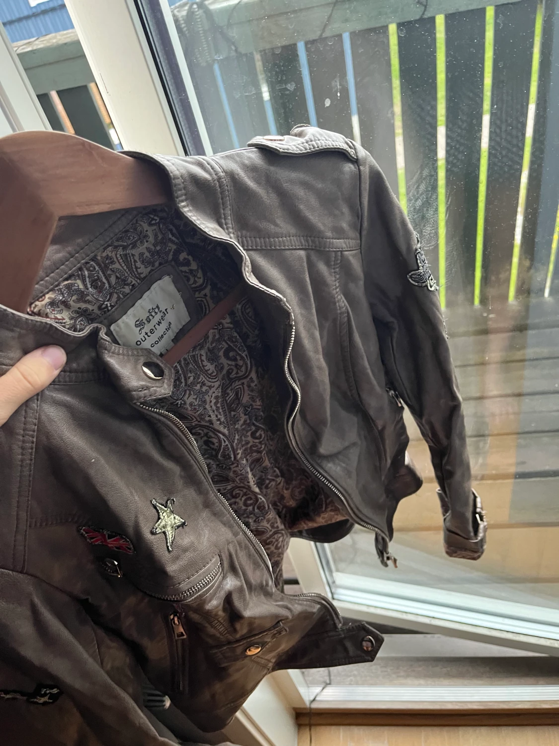 Skinnjacka vintage - 90