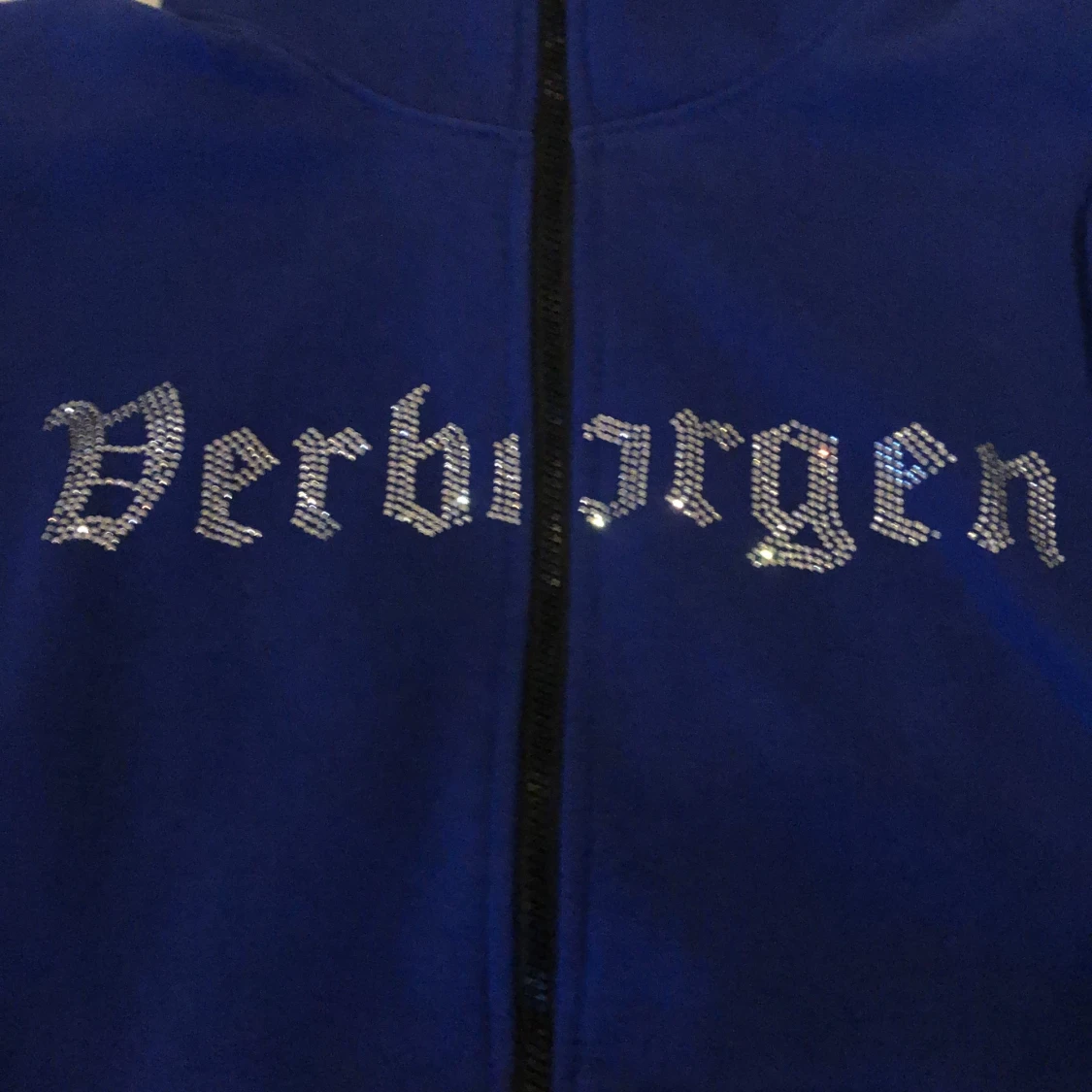 Verborgen fullzip rhinestone hoodie - 90