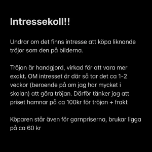 Virkad topp - Tröjan på bilden har jag själv gjort, om intresset finns är det alltså så den kommer de ut ungefär! 