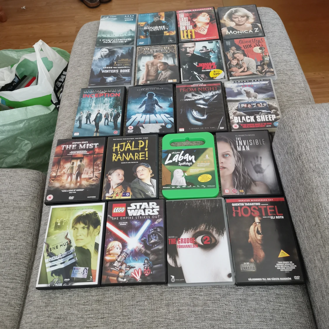 20 st dvd filmer 10 kr st eller alla för 200