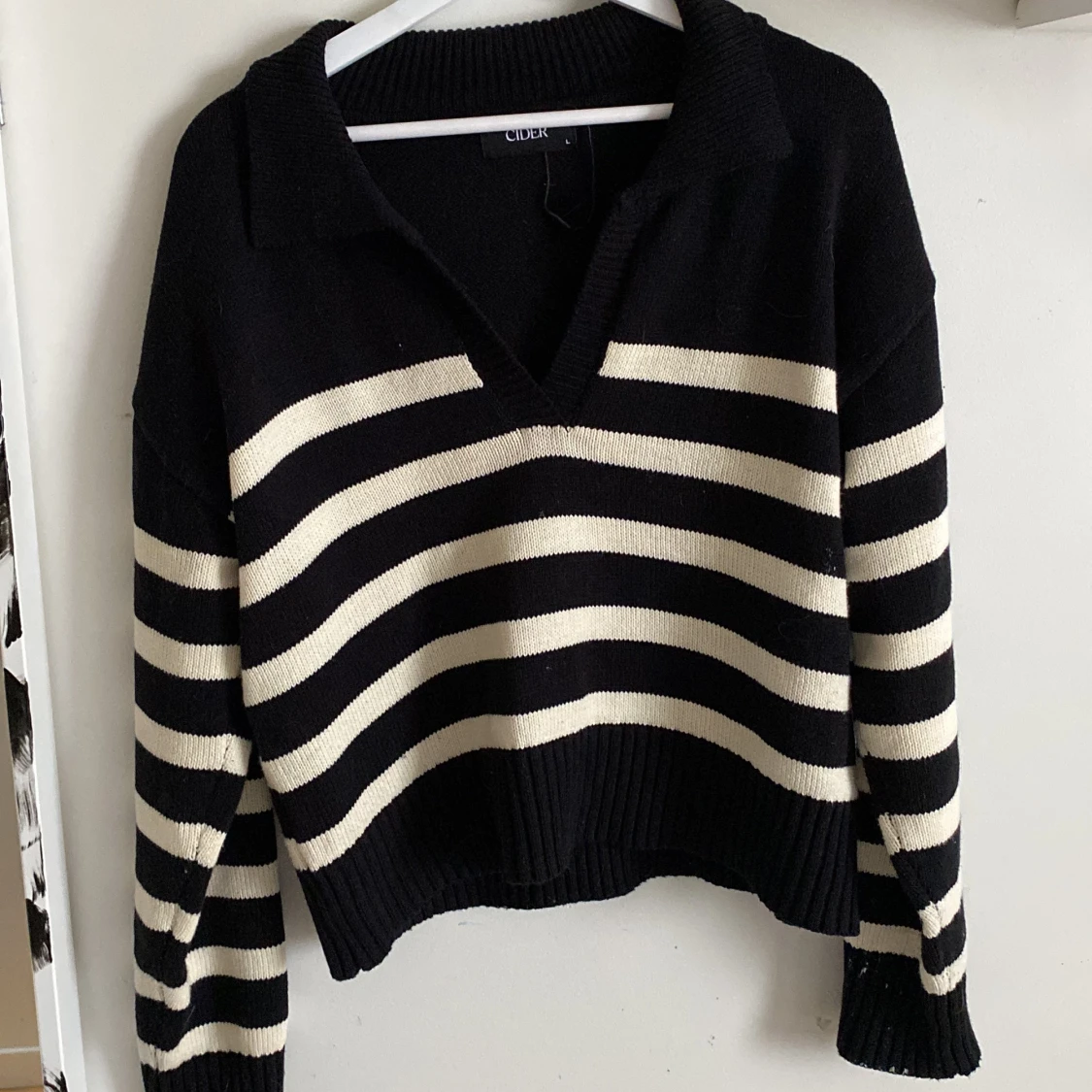 Randig stickad tröja - 26