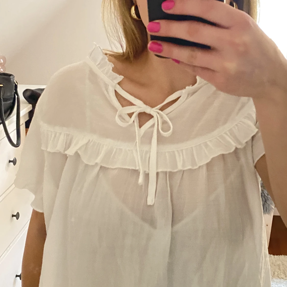 Tunn blus i linne - 91