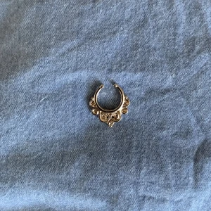Fake septum piercing  - Fake septum piercing, aldrig använd Kan även posta alla tre Fake piercingar, som finns på min sida, i samma paket för 60 kr + frakt