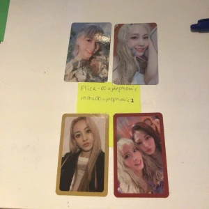 TWICE pcs ( momo signerad, jihyo, momo och tzuyu unit bild) more & more C version  - Jag fick bilderna idag och väljer då att antingen sälja eller tradera dem mot jeongyeon pcs, pris kan diskuteras 🫶 ❌❌ 🏷 ❌✅