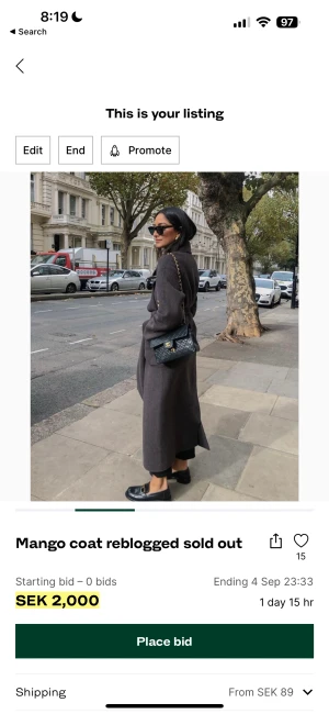 Mango Kappa handmade  - Super snygg o exklusiv kappa från mango. Ny med prislappar 